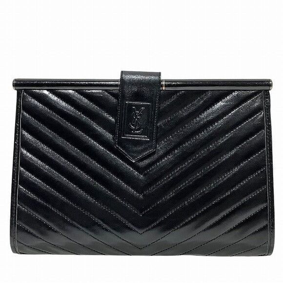 Yves Saint Laurent Leather Clutch Bag - Picture 1 of 9